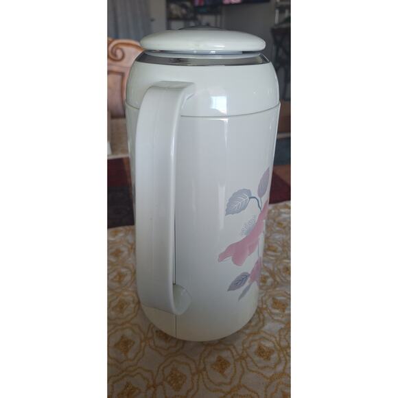 Mikasa Continental- Silk Flowers- 1 Liter Thermos- Near Mint! Carafe/Server - Picture 3 of 7